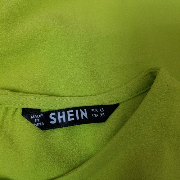 Shein,  green women blouse,  size XS. - Picture 4 of 8